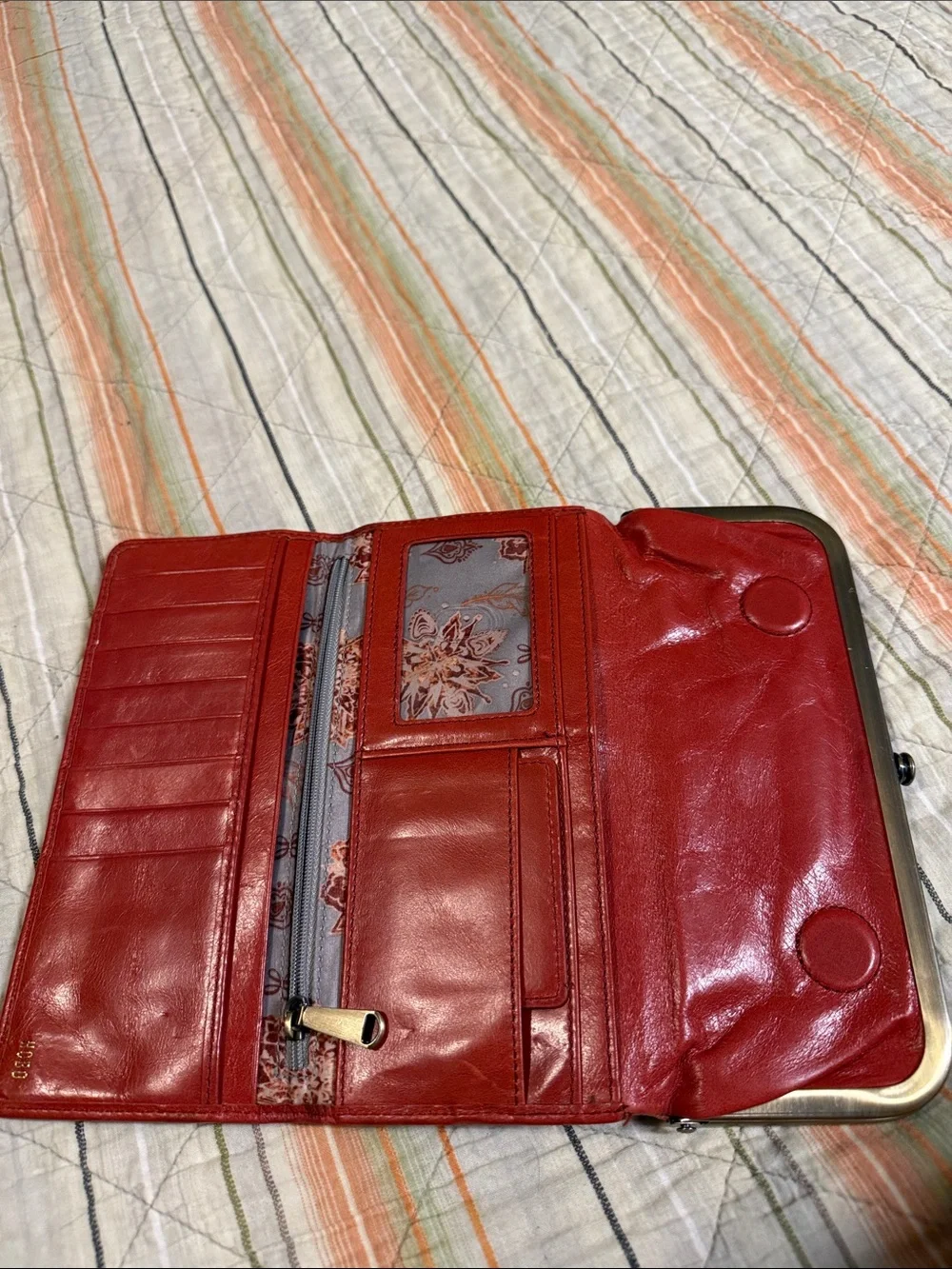 Hobo International wallet rust/red
